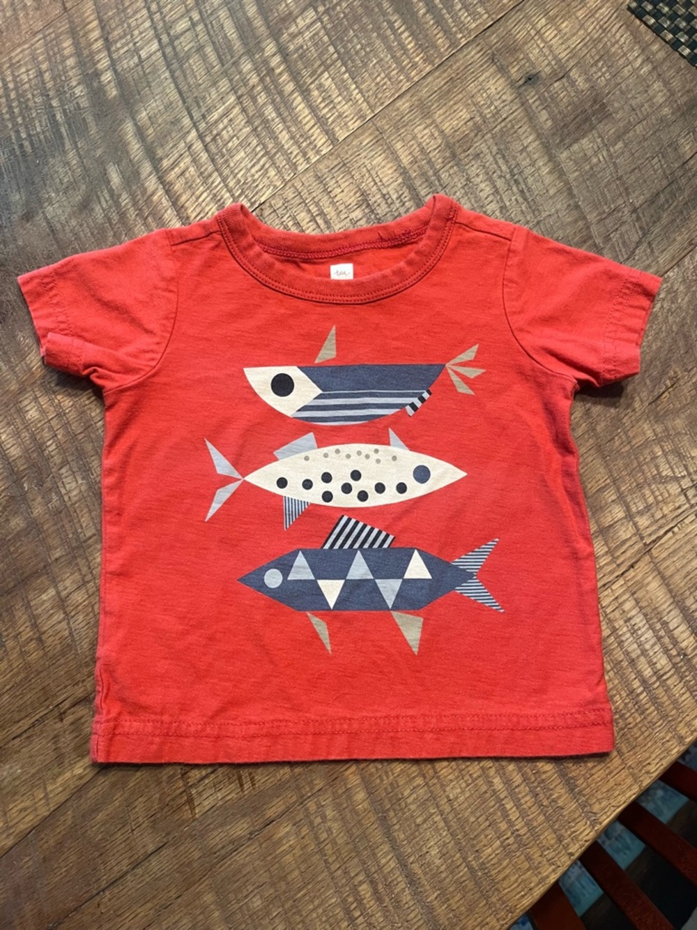 Tea Collection Kids Red Graphic Fish Tee